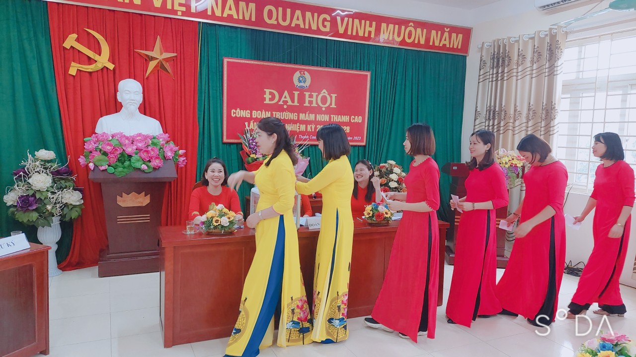 Ngày 17 tháng 2 năm 2023 Trường Mầm Non Thanh Cao tổ chức đại hội công đoàn lần thứ III, nhiệm kỳ 2023- 2028
